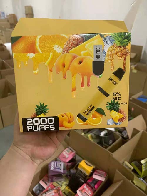 Mr Fog Max Pro 2000 puffs 2k bulk wholesale photo-6
