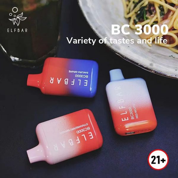 Nuevos y competitivos, estados UNIDOS China de Alta Calidad Elfo de la Barra de BC3000 3000 Bocanadas Desechables Vape Dispositivo Proveedor al por mayor Fabricante-en-Diversos-Sabores-1