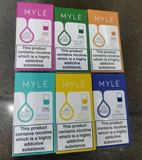 Competitiva de la Original del 100% estados UNIDOS China de Alta Calidad Buen Precio Myle Vainas a Granel Proveedor al por mayor-con-varios-sabores