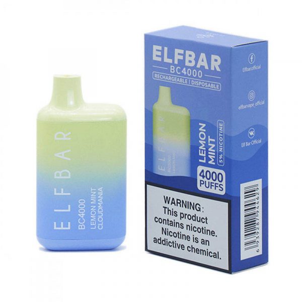 Competitivo Novas EUA China de Alta Qualidade Elf Bar BC4000 4000 Sopros Descartáveis Vape Dispositivo Atacado de Fornecedor, Fabricante de Limão com Hortelã-Cloudmania