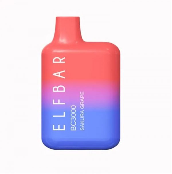 Competitive New USA China High Quality Elf Bar BC3000 3000 Puffs Disposable Vape Device Wholesale Supplier Manufacturer-Sakura-Grape