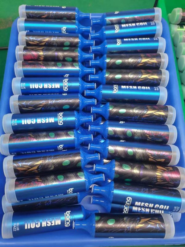 Competitive New USA China High Quality Bang Mesh Coil 3500 Puffs Disposable Vape Device Wholesale Supplier and OEM Manufacturer-Kontam-Vape-Blue-Razz-2