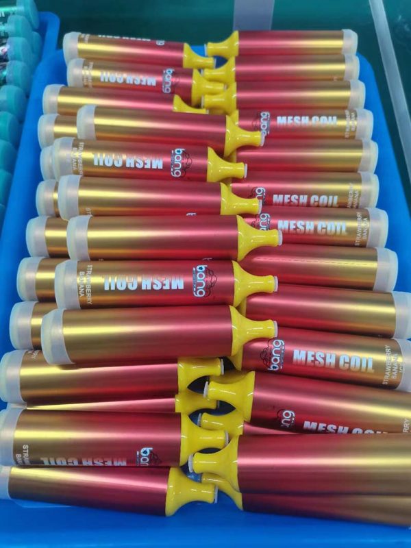 Competitive New USA China High Quality Bang Mesh Coil 3500 Puffs Disposable Vape Device Wholesale Supplier and OEM Manufacturer-Kontam-Vape-Strawberry-Banana
