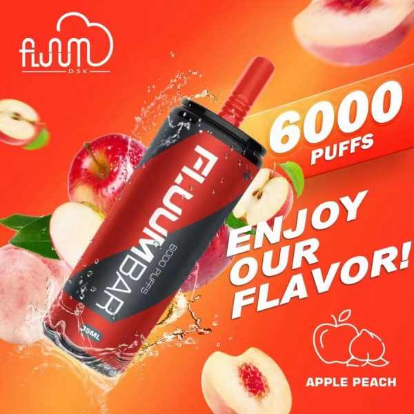 New USA China 100% Original 6000 Puffs Fluum Rechargeable Disposable E cig Vape in Coke Cola Shape Wholesale Supplier and OEM Manufacturer-Apple-Peach-kontamvape.com