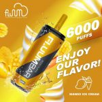 New USA China 100% Original 6000 Puffs Fluum Rechargeable Disposable E cig Vape in Coke Cola Shape Wholesale Supplier and OEM Manufacturer-Mango-Ice-Cream-kontamvape.com