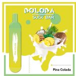 Original High Quality USA China Europe TPD Compliant Doloda Portable Slim Suck Bar Mesh Coil 600 Puffs Disposable E Cig Vape Device Wholesale Supplier and OEM Manufacturer-Pina-Colada-Kontamvape.com