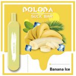 Original High Quality USA China Europe TPD Compliant Doloda Portable Slim Suck Bar Mesh Coil 600 Puffs Disposable E Cig Vape Device Wholesale Supplier and OEM Manufacturer-Banana-Ice-Kontamvape.com
