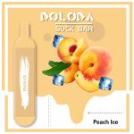 Original High Quality USA China Europe TPD Compliant Doloda Portable Slim Suck Bar Mesh Coil 600 Puffs Disposable E Cig Vape Device Wholesale Supplier and OEM Manufacturer-Peach-Ice-Kontamvape.com
