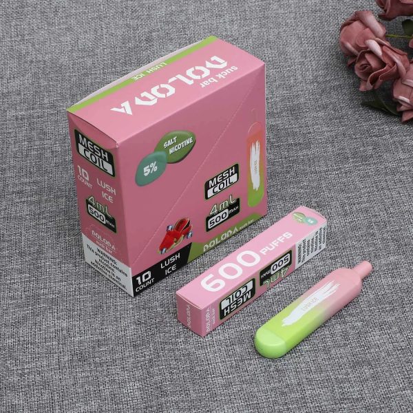 Original de Haute Qualité des etats-unis à la Chine en Europe DPT Conforme Doloda Portable Slim Sucer la Barre de Filet de la Bobine de 600 Bouffées Jetables E Cig Vape Appareil Fournisseur en Gros et OEM Manufacturer-Lush-Ice-2-Kontamvape.com