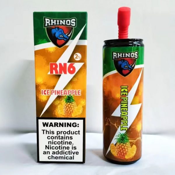 Original, Genuina de Alta Calidad, el Mejor Precio Recargable de RINOCERONTES 6000 Bocanadas Desechables Ecig-Ice-Pineapple-kontamvape.com