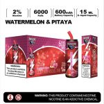 Competitive USA China Original Genuine High Quality Best Price Rechargeable RHINOS 6000 Puffs in Watermelon-Pitaya-kontamvape.com