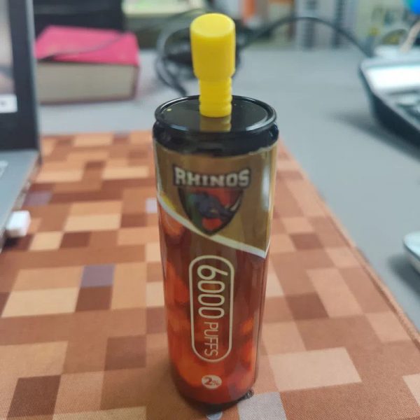 Competitive USA China Original Genuine High Quality Best Price Rechargeable RHINOS 6000 Puffs in Various Different-flavours-kontamvape.com