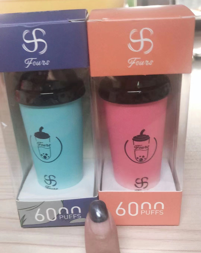 Competitive New USA China High Quality Original Genuine Rechargeable Milk Tea Cup Fours 6000 Puffs Wholesale Supplier and OEM Manufacturer-Various-Flavours-3-www.kontamvape.com