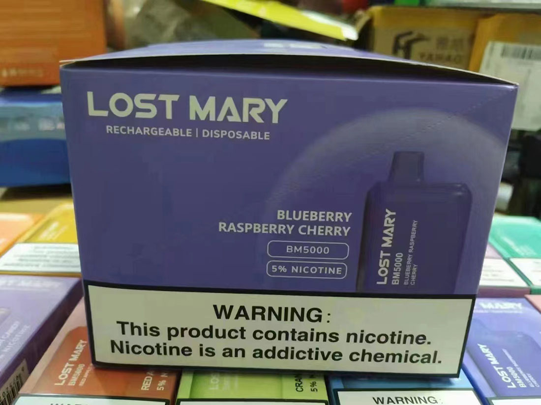 Competitive New USA China Competitive Lost Mary BM5000 5000 Puffs Bulk Disposable Vape Device Wholesale Supplier Manufacturer-Blueberry-Raspberry-Cherry-2-www.kontamvape.com