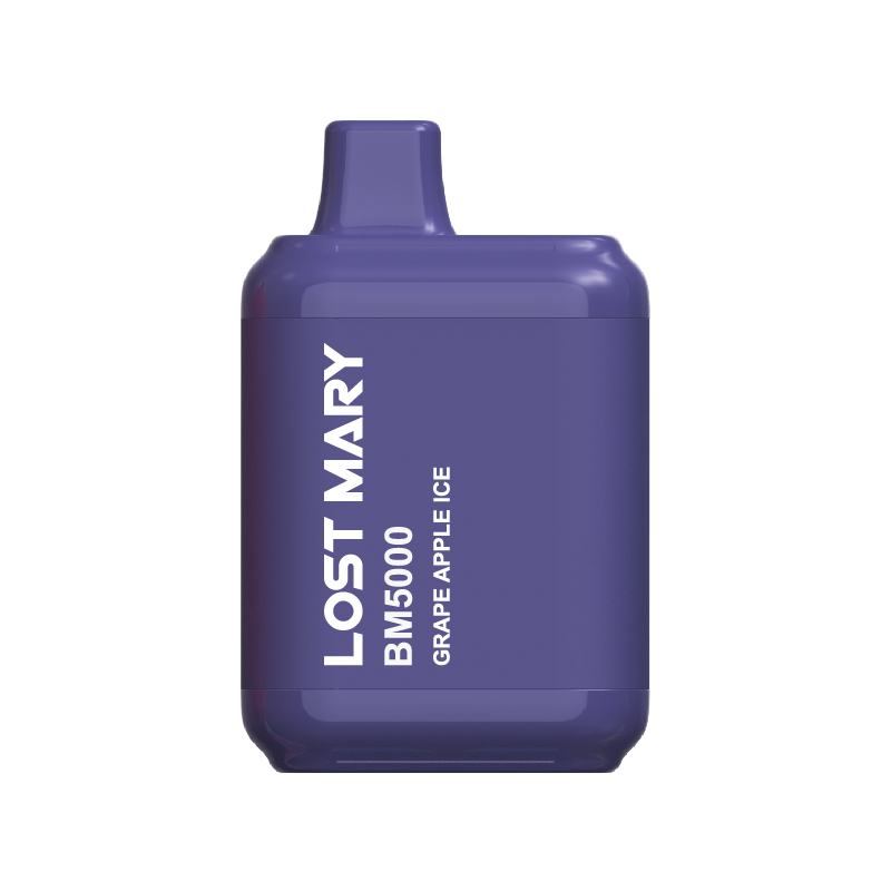 Competitive New USA China Competitive Lost Mary BM5000 5000 Puffs Bulk Disposable Vape Device Wholesale Supplier Manufacturer-Grape-Ice-www.kontamvape.com