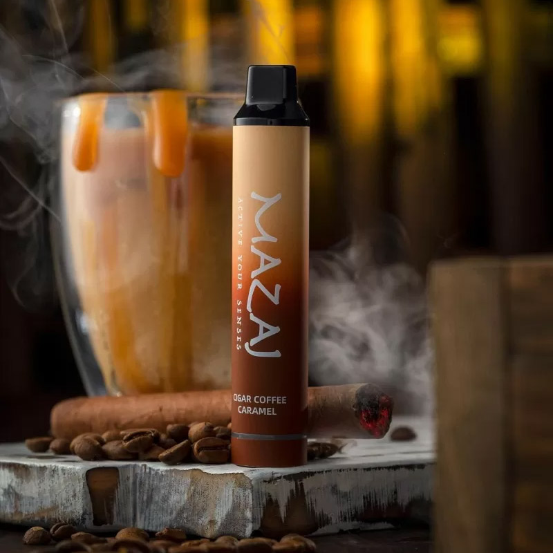 Competitive Middle East USA China High Quality Mazaj Titan 3000 Bulk Disposable Vape Device Wholesale Supplier & OEM Manufacturer-Cigar-Coffee-Caramel-kontamvape.com