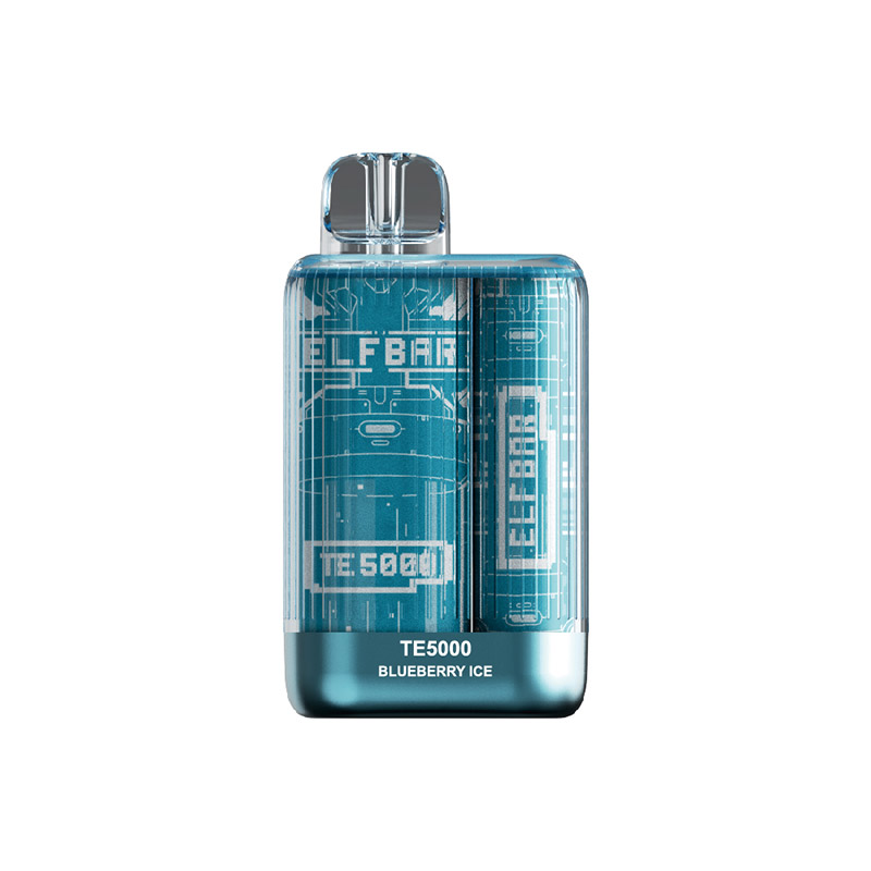 Competitive-New-USA-China-High-Quality-Elf-Bar-TE5000-5000-Puffs-Disposable-Vape-Device-E-Cigarette-Wholesale-Supplier-and-OEM-Manufacturer-Blueberry-Ice-www.kontamvape.com