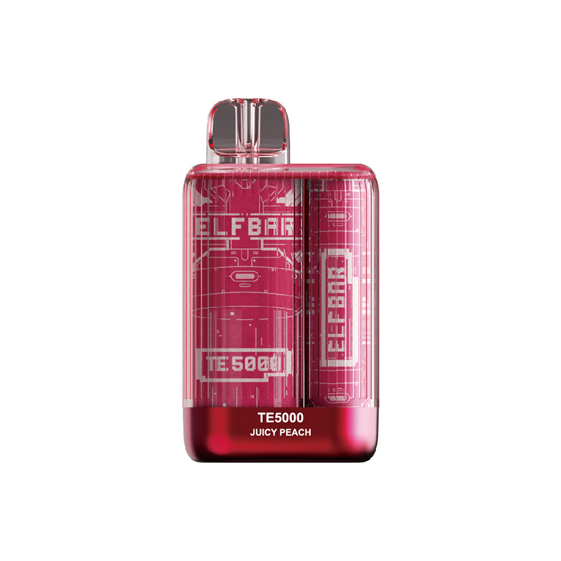 Competitive-New-USA-China-High-Quality-Elf-Bar-TE5000-5000-Puffs-Disposable-Vape-Device-E-Cigarette-Wholesale-Supplier-and-OEM-Manufacturer-Juicy-Peach-www.kontamvape.com