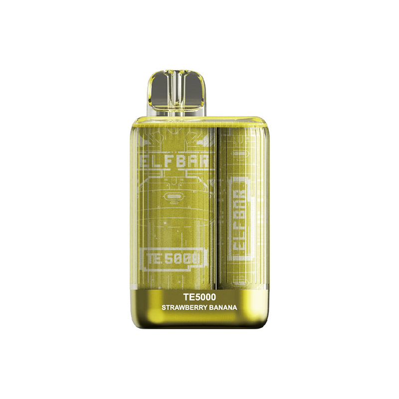 Competitive-New-USA-China-High-Quality-Elf-Bar-TE5000-5000-Puffs-Disposable-Vape-Device-E-Cigarette-Wholesale-Supplier-and-OEM-Manufacturer-Strawberry-Banana-www.kontamvape.com