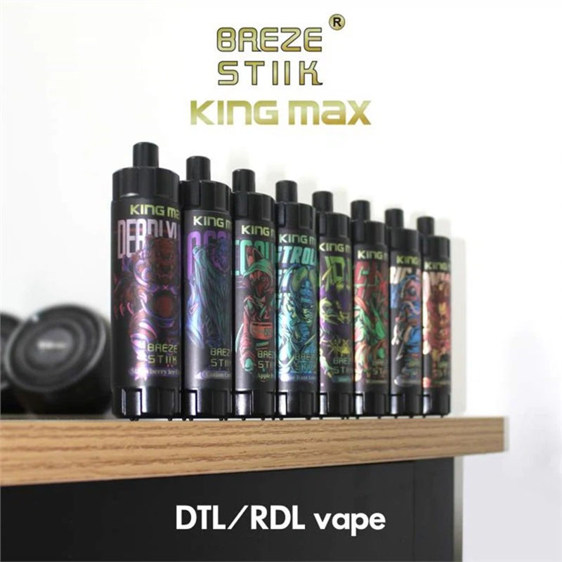Original Competitive USA Europe China High Quality DTL RDL Adjustable Air Flow Control Breze Stiik King Max 10000 Puffs Disposable Vape Device E-Cigarette Wholesale Supplier and OEM ODM Genuine Manufacturer-3-www.kontamvape.com