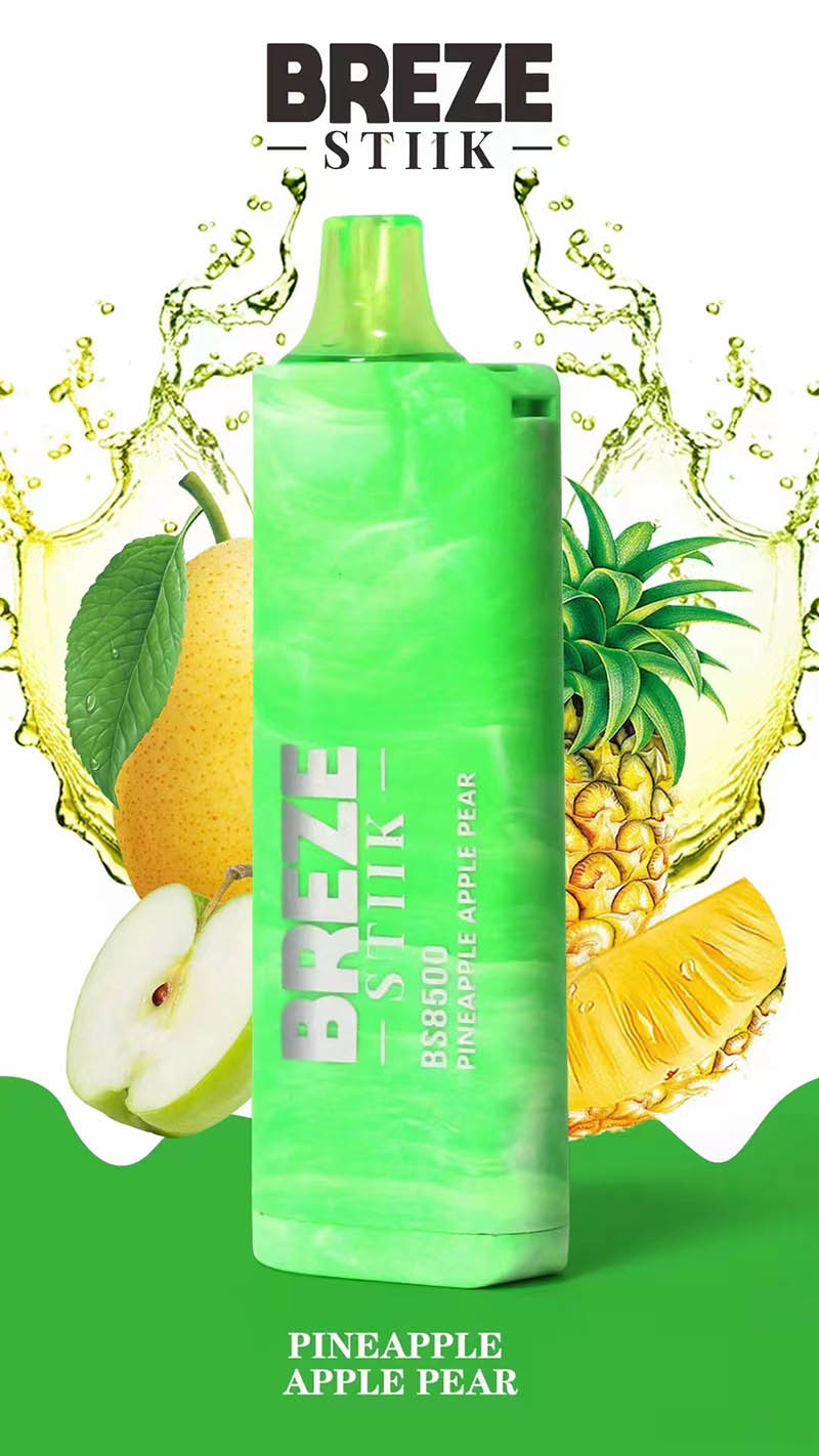 Original USA Europe China High Quality Breze Stiik BS8500 Puffs Disposable Vape Device E-Cigarette Wholesale Supplier and Manufacturer-Pineapple-Apple-Pear-www.kontamvape.com