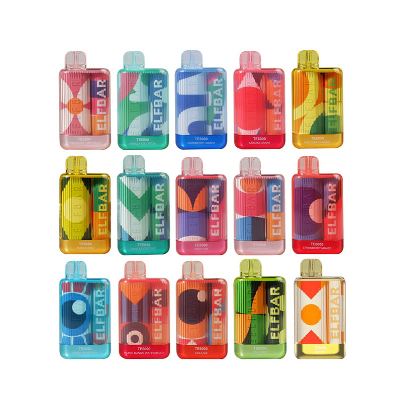 Nuevos y competitivos, estados UNIDOS China de Alta Calidad Elfo de la Barra de TE6000 6000 Bocanadas Desechables Vape Dispositivo E-Cigarette-All-Flavours-www.kontamvape.com