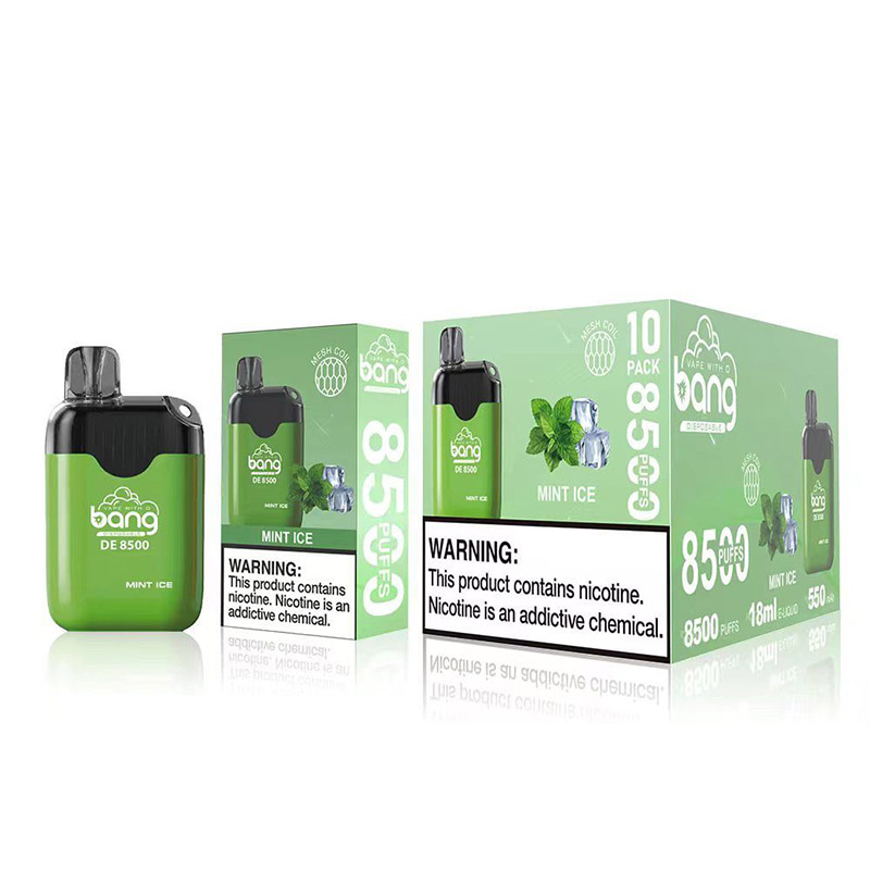 Asli Cina Amerika Serikat Eropa Inggris Asia Bang DE 8500 Perangkat Vape Sekali Pakai E-Rokok Grosir Pemasok Distributor dan OEM ODM Asli Manufacturer-Mint-Ice-www.kontamvape.com