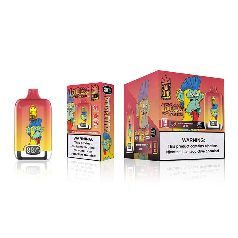 元中国米国欧州英国アジアでの二次バンキングのデジタルスマート画面15000Vapeの使い捨てデバイスE-Cigarette-Blueberry-Cherry-Lemon-www.kontamvape.com