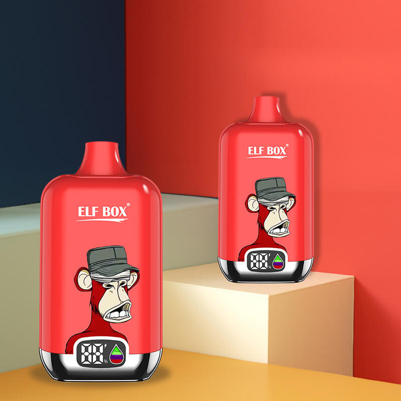 Original de China, estados UNIDOS Europa reino unido Recargable Elf Cuadro Digital 12000 Con Eliquid y la Batería de Indicadores de la Pantalla similar a la RandM Desechables Vape Dispositivo Ecig-2-www.kontamvape.com