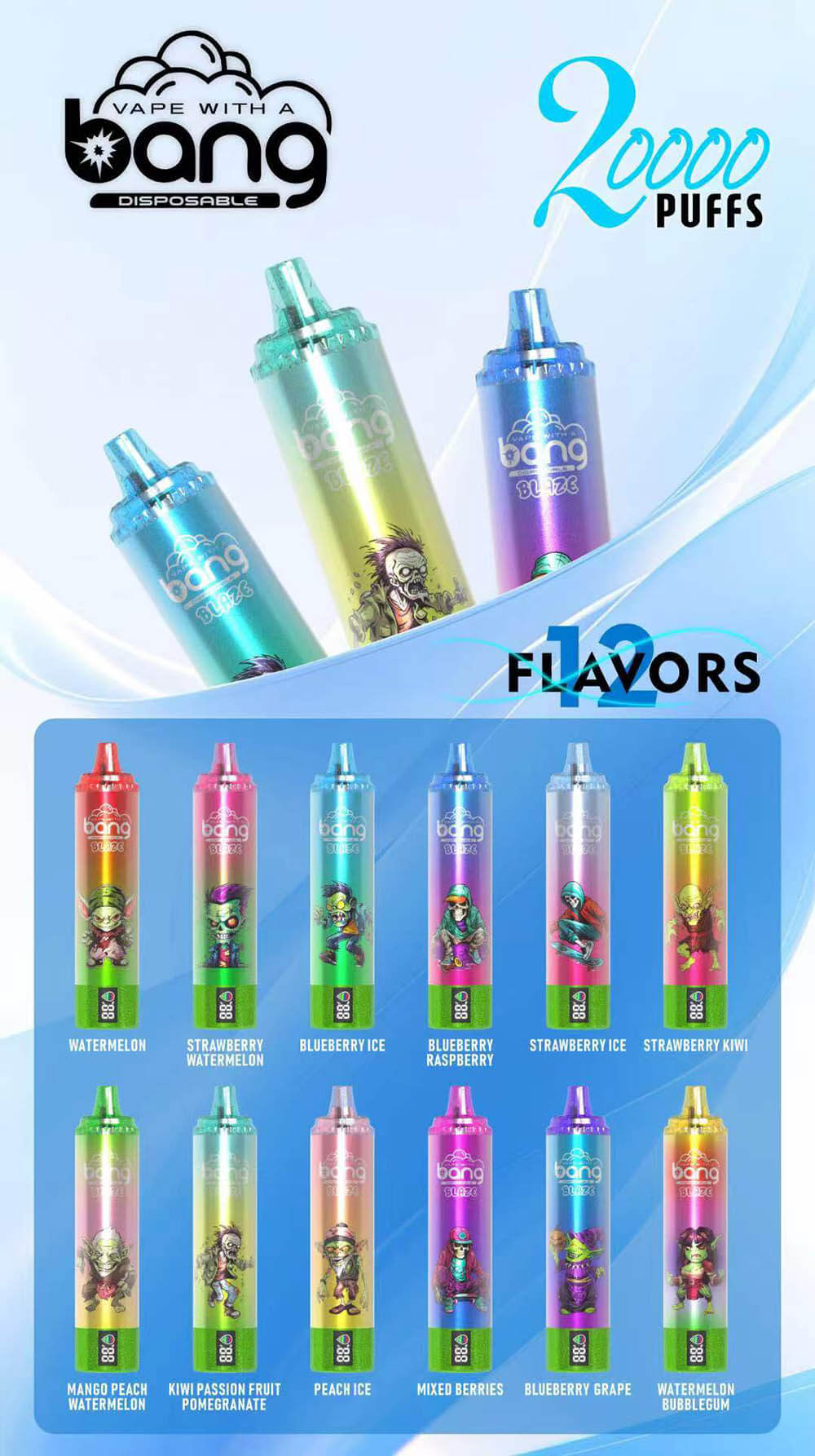 Nueva Europa, estados UNIDOS reino unido China Original Bang Blaze 20000 con Pantalla Desechables Vape Dispositivo E-Cigarette-All-Flavours-2-www.kontamvape.com