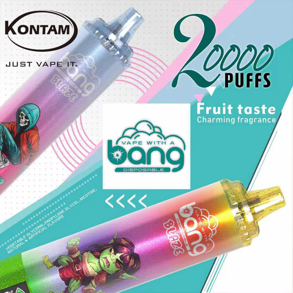 Nueva Europa, estados UNIDOS reino unido China Original Bang Blaze 20000 con Pantalla Desechables Vape Dispositivo E-Cigarette-All-Flavours-www.kontamvape.com