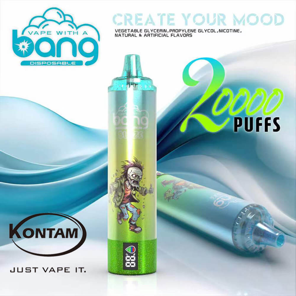 Nueva Europa, estados UNIDOS reino unido China Original Bang Blaze 20000 con Pantalla Desechables Vape Dispositivo E-Cigarette-Kiwi-Passion-Fruit-Pomegranate-www.kontamvape.com