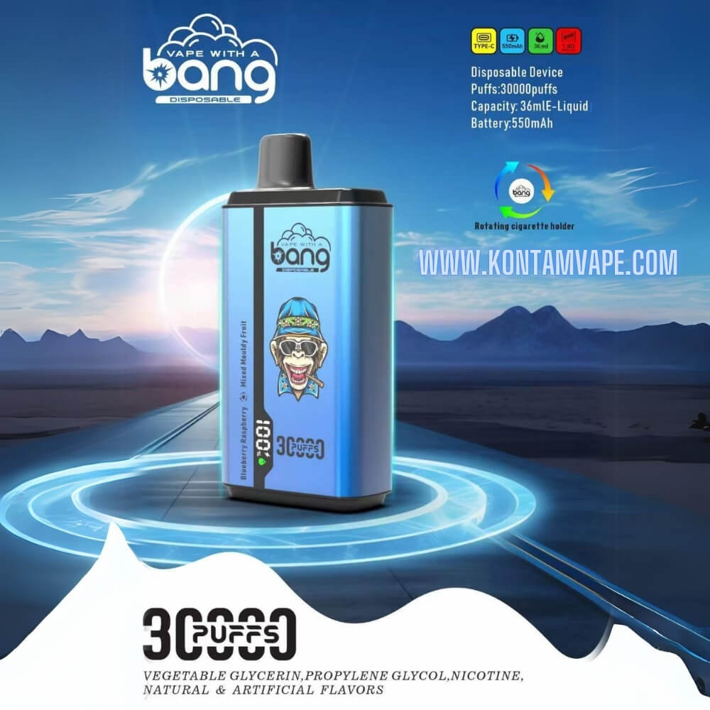 Original de China, estados UNIDOS Europa reino unido Asia Bang Interruptor de Doble Sabores 30000 Bocanadas con Pantalla Desechables Vape Dispositivo E-Cigarette-all-flavours-6-www.kontamvape.com