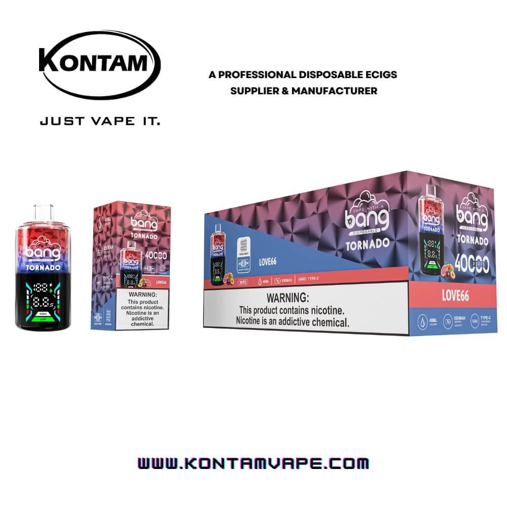 Original Bang Tornado 40000 con Tres Bobinas de Malla Desechables Vape Dispositivo Ecig–Oficial de Proveedores, fabricantes y distribuidores por Kontam Tech-Love-66-www.kontamvape.com