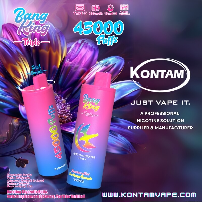 Embalaje – Bang King Triple Sabores 45000 Bocanadas Vape