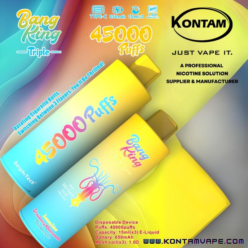 Tipo-C Puerto – Bang King Triple Sabores 45000 Bocanadas Vape