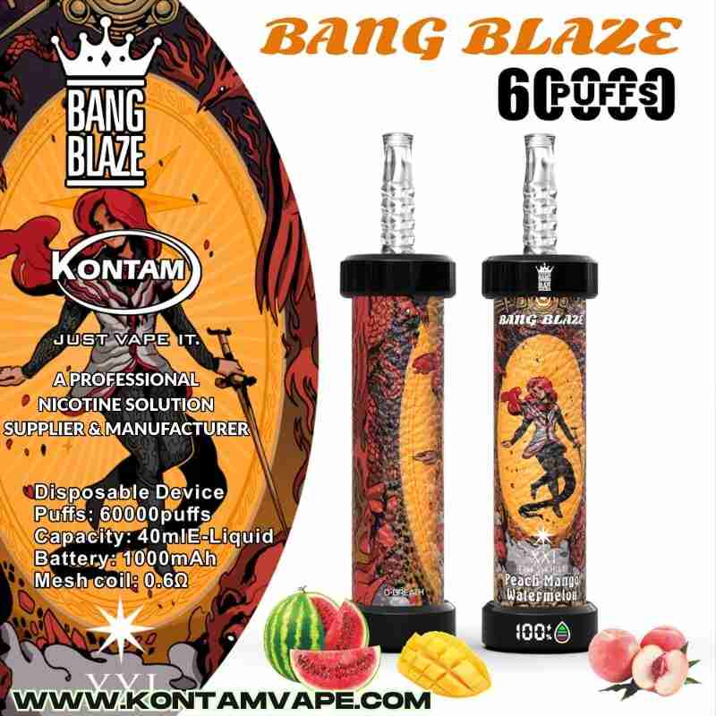 Bang Blaze 60000 Sopros – Pêssego, Manga, Melancia Sabor